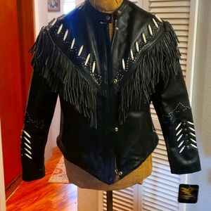 Gorgeous womens leather riding jacket